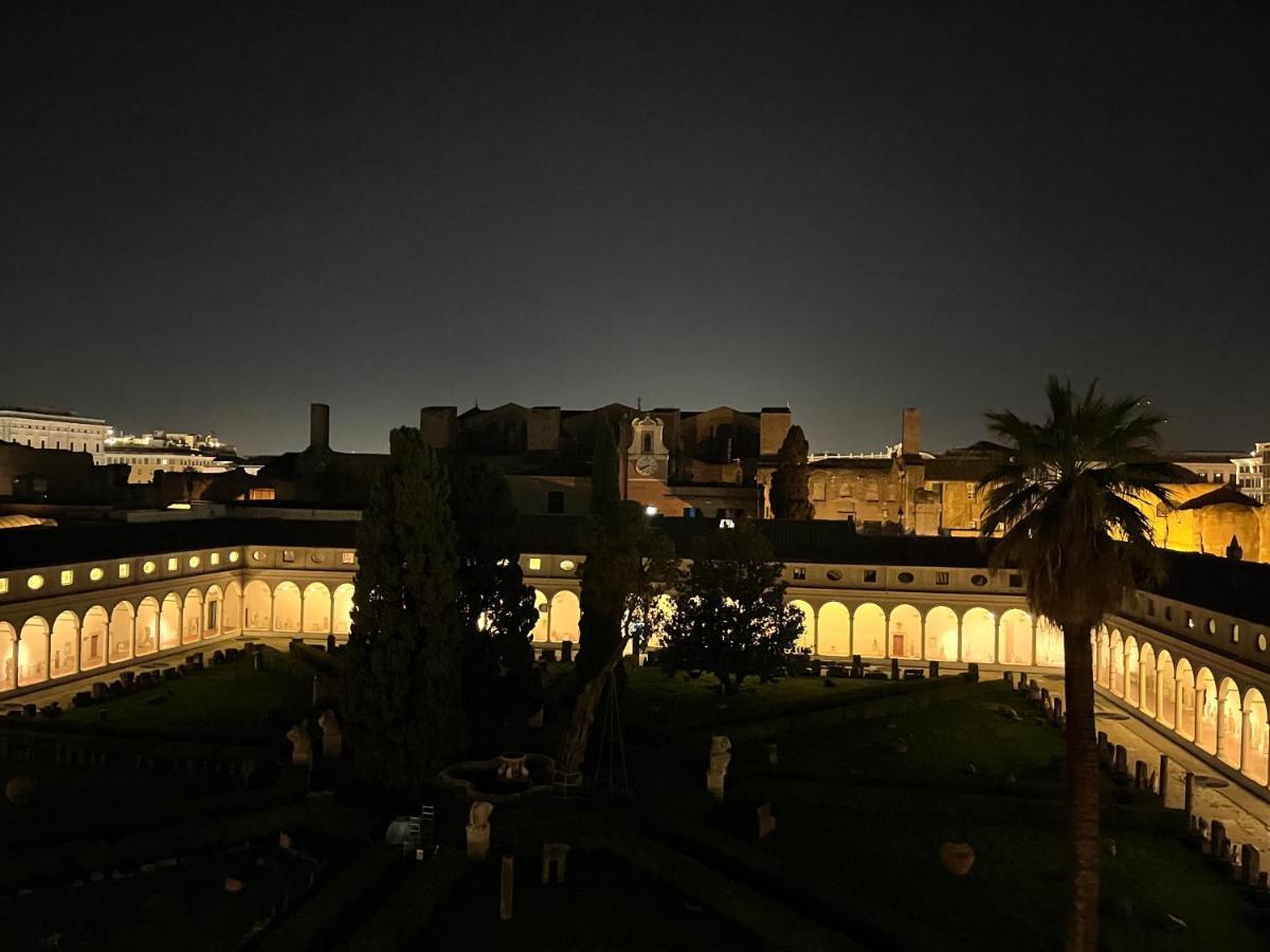 רומא Camera X2 Con Magnifica Vista Sul Chiostro Di Michelangelo E Le Terme Di Diocleziano מראה חיצוני תמונה