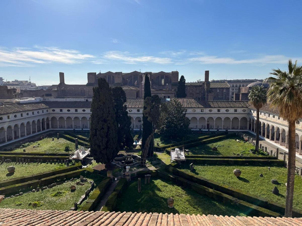 רומא Camera X2 Con Magnifica Vista Sul Chiostro Di Michelangelo E Le Terme Di Diocleziano מראה חיצוני תמונה